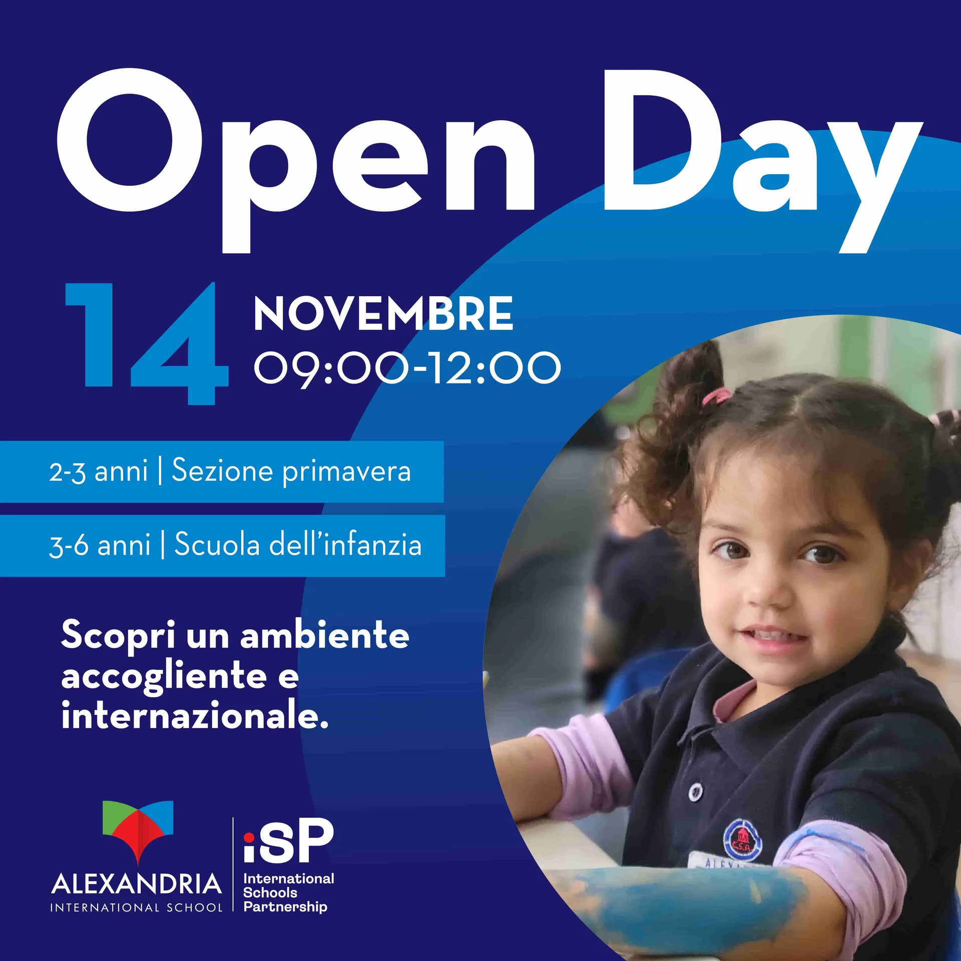Open Day Sezione Primavera e Scuola dell'Infanzia (2-6 anni)